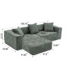 Modular Sectional Sofa With L-Shaped Lounge,Cloud Modular Sofa With Deep Cushions,Convertible Sectional Sofa for Living Room-Maison Boucle - 4 of 4