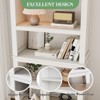 71" Farmhouse Bookcase w/Adjustable Shelves & 31.5" Width, 5 Tier Tall Bookshelf, Rustic Vintage Book Shelf - 3 of 4