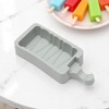 Unique Bargains Popsicles Mould Striped Building Block Shape Comes with 20 Stick Hand Washable 2.17"x5.71" 1 Pc - 2 of 4