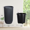 31" Tall Self Watering Planter, Large Flower Pot Outdoor with Water Level Monitor, Self Watering Pot for Patio, Porch, Living Room or Home Office - 2 of 4