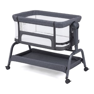 Zeus & Ruta 3-in-1 Baby Bedside Sleeper with Soft Waterproof