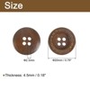 Unique Bargains Wooden DIY Craft Clothing 4 Holes Sewing Buttons 100 Pcs - 2 of 4