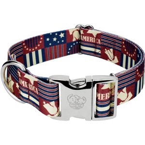 Country Brook Petz HossFit Jr Wide Premium Dog Collar - Americana Collection - 1 of 4