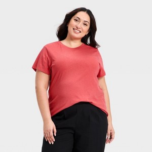 Women's Short Sleeve Perfect T-Shirt - A New Day™ Red XXL : Target