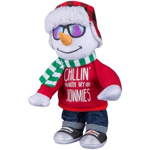 Gemmy Multicolored Chillin' With My Snowmies Animated Decor 14.17 in. (Case of 6) - 1 of 1