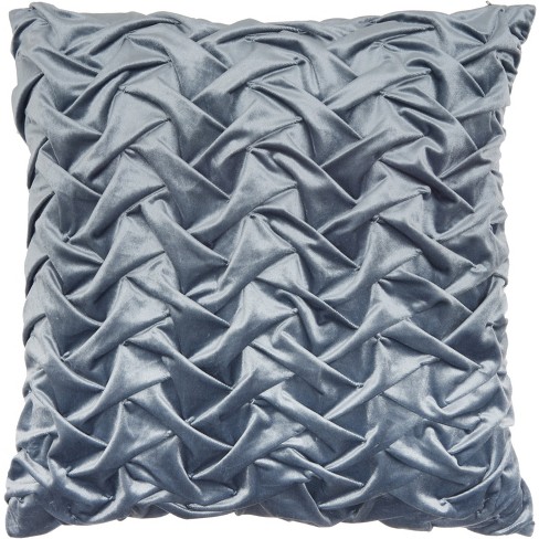 White Textured Wave Throw Pillow Cover 22x22