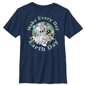 Boy's Looney Tunes Every Day Is Earth Day Gang T-Shirt - 1 of 4