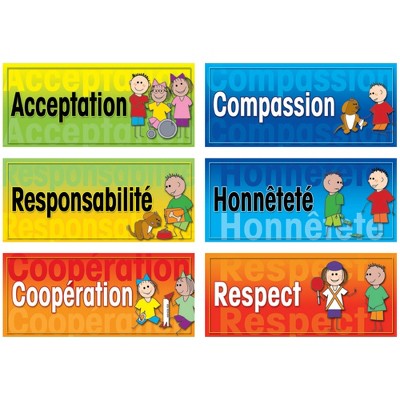Poster Pals French Character Language Teaching Posters, 6 Poster Set