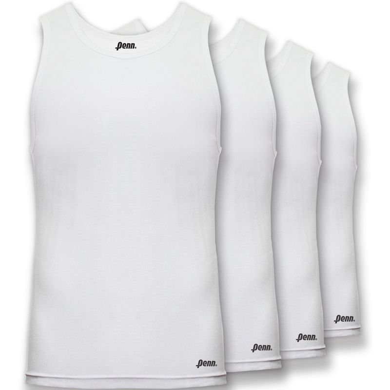 Penn Men's Modern Fit Tank Tops 4-Pack of Breathable, Tagless, Comfortable Cotton T-Shirts, 1 of 8