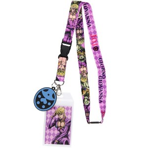 JoJo's Bizarre Adventure Giorno Giovanna Reversible ID Lanyard Badge Holder - 1 of 4