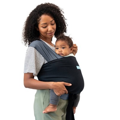 Moby Easy-Wrap Baby Carrier - Charcoal/Black