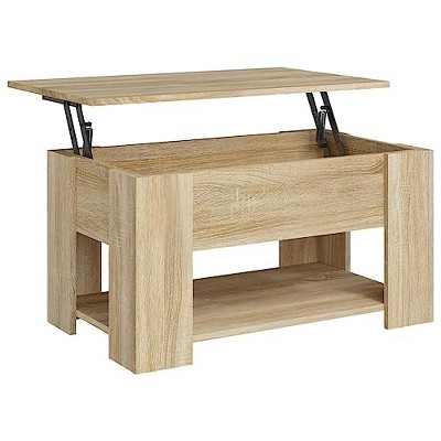 vidaXL Coffee Table Sonoma Oak 31.1"x19.3"x16.1" Engineered Wood