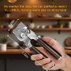Manual Can Opener with Solid Wood Handle, Sharp Smooth Edge Blade - 4 of 4