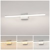 DORESshop 36 in. 1-Light Nickel 20-Watt Integrated LED Vanity Light, Modern Bathroom Wall Sconce Light Bar for Mirror - 4 of 4