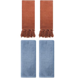 REGALWOVEN 4 Pcs Cotton Bathroom Hand Towels - 1 of 4