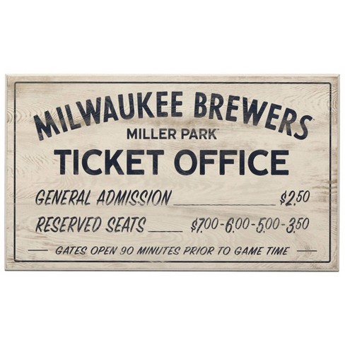 Mlb Milwaukee Brewers Baseball Sign Panel : Target