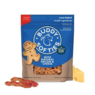 Buddy Biscuits Soft and Chewy Treats with Bacon and Cheese Dry Dog Treats
