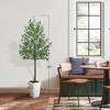 Artificial Tree in Pot with Realistic Leaves & Natural Wood Trunk 5FT/6FT/7FT/8FT - 4 of 4
