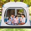 Tangkula Camping Tent for 3-5 People Cabin Shelter w/ Large Double-Layer Mesh Front Door - image 3 of 4