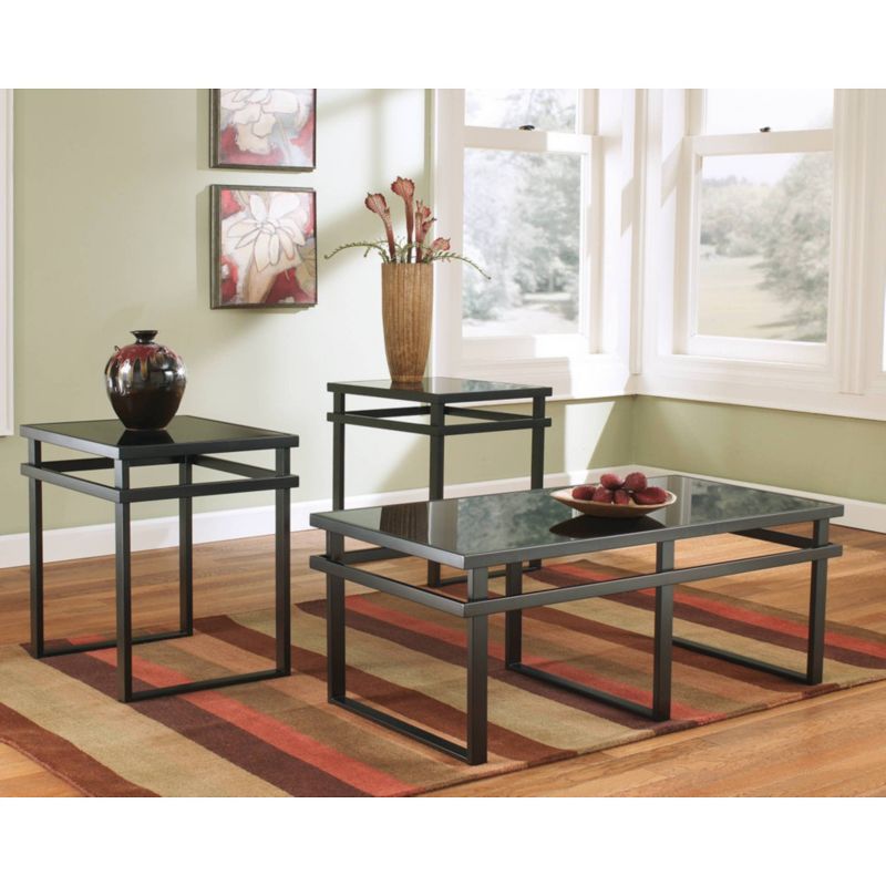 Set of 3 Laney Side Tables Black/Gray - Signature Design by Ashley, 2 of 5