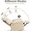 Oversized Recliner Chair for Adults - PU Leather Recliner Sofa with High-Density Foam, Wide Seat & Smooth Manual Recline - 3 of 4