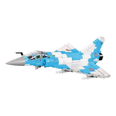 COBI 5801 Historical Collection Mirage 2000-5 Plane Plastic Model Toy Building Block Kit with 400 Pieces Included for Children, Multicolor