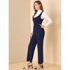 Allegra K Women's High Waist Casual Wide Leg Pants Overalls Jumpsuit - 4 of 4