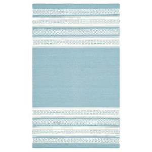 Porter Dhurrie Accent Rug - Turquoise (3