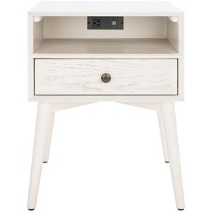 Scully Nightstand With USB/Outlet - NST6408 - Safavieh - 1 of 4