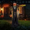 Syemin Decorative Holiday Scene Props 7ft Pumpkin Halloween Standing Decoration Halloween Decorations Outdoor Inflatable Decor, Black, 48"*12"*84" - 4 of 4