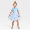 Toddler Girls' Bluey Halloween Costume Cosplay Tulle Dress - Blue - 4 of 4