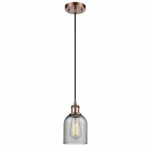 Caledonia - 1 Light Cord Hung Mini Pendant In Industrial Style-10 Inches Tall and 5 Inches Wide - 1 of 1