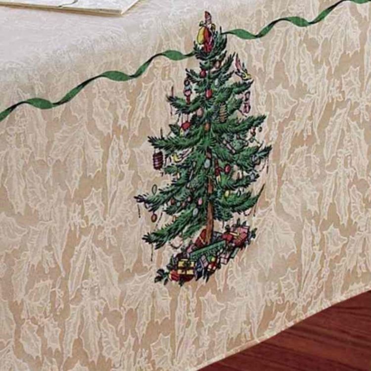 Spode� Christmas Tree 52" x 70" Tablecloth, 2 of 3