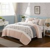 Gracie Mills Singleton Reversible Paisley Lace 6-Piece Cotton Percale Quilt Set - 2 of 4