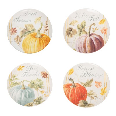 C&F Home Harvest Pumpkin Patch Salad Plate Set of 4