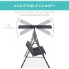 WhizMax Swing Chair Ultimate Comfort Outdoor Double Swing with Sunshade Canopy - 3 of 4