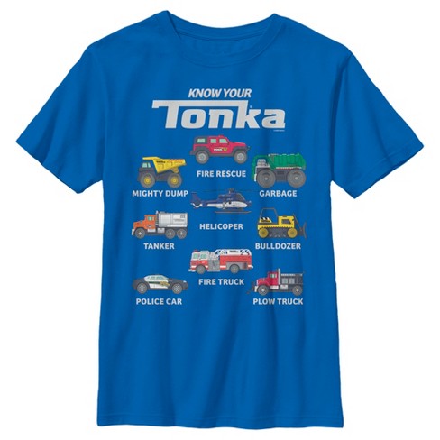 Details about   1X Bright Red Tonka Logo Graphic Print Dump Truck Short Sleeve Tee T Shirt 3T 