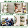 NewHome"3-Tier Rotating Makeup Organizer - 360° Spinning Cosmetic Storage for Perfume, Lipstick & Lotion"Green White - 4 of 4