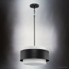 Urban Ambiance Luxury Modern Indoor Pendant,  9''H x 16"W x 16''D,  Matte Black Finish, UHP4858 - 3 of 4