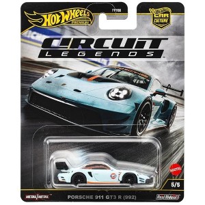 Hot Wheels Porsche 911 GT3 R 992 Gulf Circuit Legends Car Culture Premium - 1 of 3