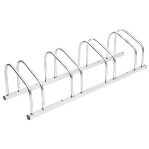vidaXL Bike Rack for 4 Bikes Galvanized Steel - 1 of 4