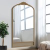 PexFix Classic Carved Arch Wood Frame with Rattan Bottom Wall Mirror - 2 of 4