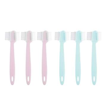 Unique Bargains ABS Stainless Steel Facial Eyebrow Razor Tool 6 Pcs