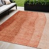 Red Copper And Terra Cotta Ombre Washable Indoor Outdoor Area Rug - 2 of 4