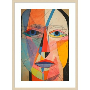 Amanti Art The Face by Treechild Wood Framed Wall Art Print - 1 of 4