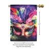 Dicksons Magnolia Garden Outdoor Flag Decoration For Garden, Yard, Or Walkway Large 30 x 44, Weather Resistant Polyester, Mardi Gras Mask - 2 of 2