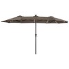 Sonkuki 13 x 7.2ft Solar-Powered Double-Sided Patio Umbrella with Large Canopy Outdoor Table Umbrella for Garden, deck and pool - 2 of 4