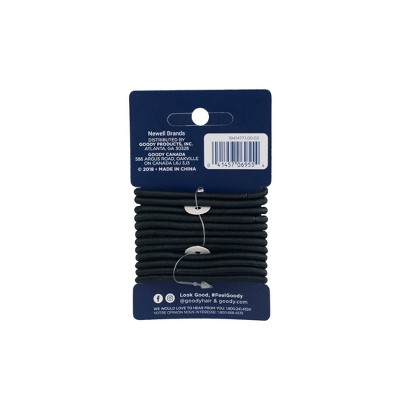 Goody Ouchless Elastic Hair Ties - Black - 4mm - 17ct - image 5