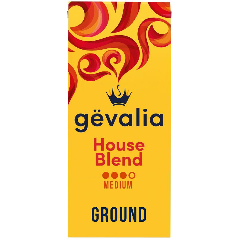 Gevalia House Blend Medium Dark Roast Ground Coffee - 12oz, 1 of 13