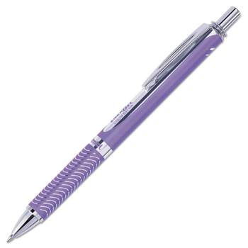 Pentel EnerGel Alloy RT Retractable Liquid Gel Pen .7mm Violet Barrel Violet Ink BL407VV